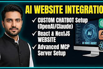build a custom ai chatbot for your react or nextjs website