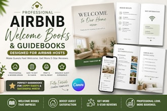 design welcome books and guidebooks for airbnb hosts