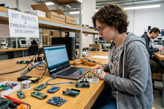 develop embedded systems, iot applications,microcontrollers,iot projects,arduino