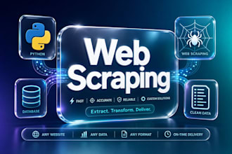 do professional python web scraping, data collection, and etl