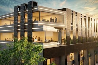 3d architectural exterior design and rendering in sketchup
