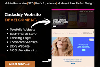 design godaddy website, redesign godaddy website, godaddy website design