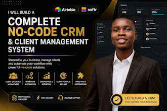 create a complete nocode CRM and client management system