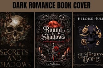do dark romance book cover, mystery, horror, fantasy cover, sport romance cover
