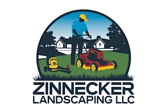 design a modern landscape and gardening logo