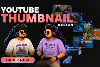 design professional attention grabbing youtube thumbnails