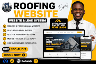 build a roofing website for your roofing company