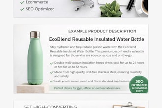 write SEO friendly product descriptions for ecommerce