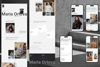 development of the structure and design of a multi page website