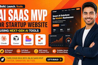 vibe code ai saas mvp or startup website using claude cursor lovable replit