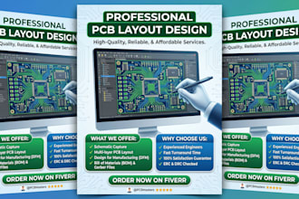 design professional pcb layout for mixed signal project