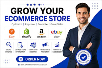 do etsy shopify ebay amazon website seo traffic audit marketing promotion