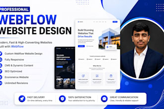 design website or convert figma to webflow with cms