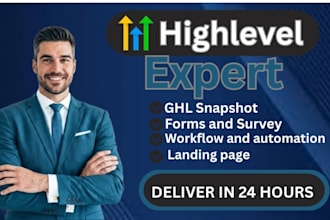 setup ghl snapshot ,ghl landing page, ghl saas, ghl automation, ghl workflow