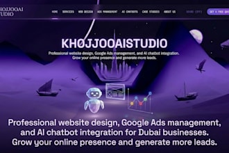 build a modern business website with ai chatbot integration