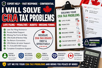solve cra tax problems late penalty filing audits and missing tax forms