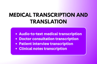 do medical transcription and medical translation