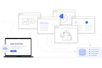 scrape data from websites using python, beautifulsoup, or selenium