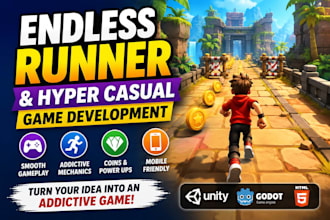 develop endless runner and hyper casual games