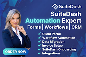 setup suitedash automation client portal suitedash form and project management