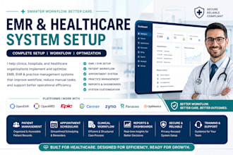 setup emr ehr openemr openmrs epic cerner zyno panacea optimantra