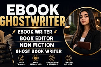 be ebook ghostwriter, ebook writer, book editor, non fiction, ghost book writer