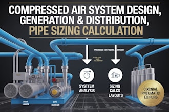compressed air system pipe sizing duct design kitchen ventilation hood mep plan