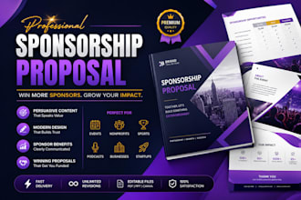 create sponsorship decks for events and businesses