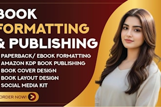 do book formatting, amazon kdp book publishing, book layout design