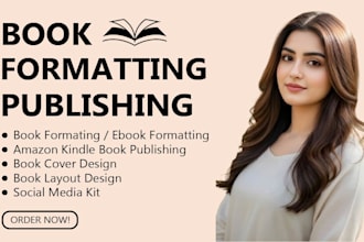 do book formatting, amazon kdp book publishing, book layout design