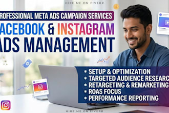 be your meta ads specialist to setup manage and optimize