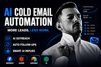 setup ai cold email automation with instantly, zapier and ai