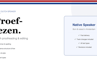 proofread and edit your dutch texts