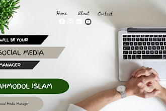 be your social media manager and contant creator