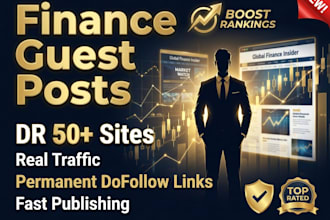 publish a guest post on a da50 finance or money blog with a dofollow backlink