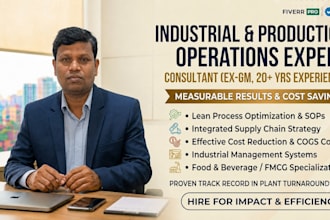 be your operations leader, cost control and cogs optimization expert