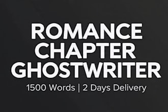 ghostwrite romance for webnovel and mgs