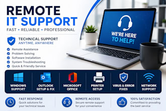 provide remote IT support and technical assistance