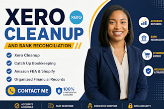 clean up and catch up xero bookkeeping for ecommerce and llc businesses