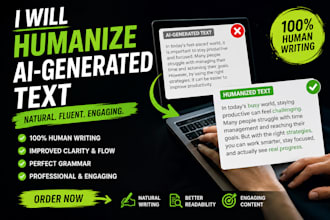 humanize ai generated content professionally
