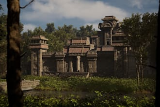 create 3d environment and props in unreal engine