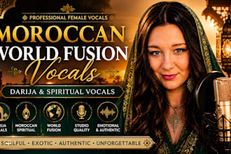 record darija, moroccan spiritual and world fusion female vocals