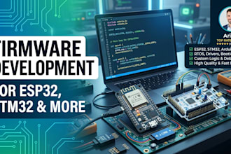 develop embedded firmware for esp32 stm32 arduino and pic