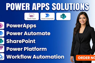 develop professional microsoft powerapps and automate workflows with sharepoint
