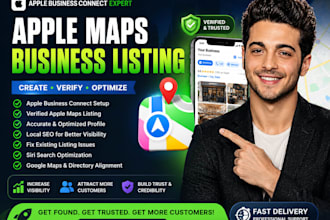 create verified apple map location listing apple business connect for local seo