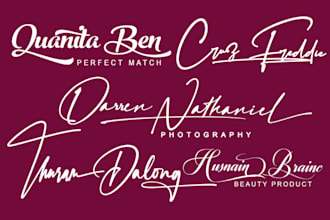 design handwriting watermark, signature, photography logo or autograph
