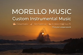 compose custom cinematic and instrumental music for your video or content