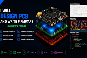 design pcb and write firmware for your project