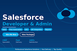 develop and customize salesforce CRM solutions for your business