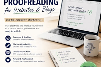 proofread and edit your website or blog content